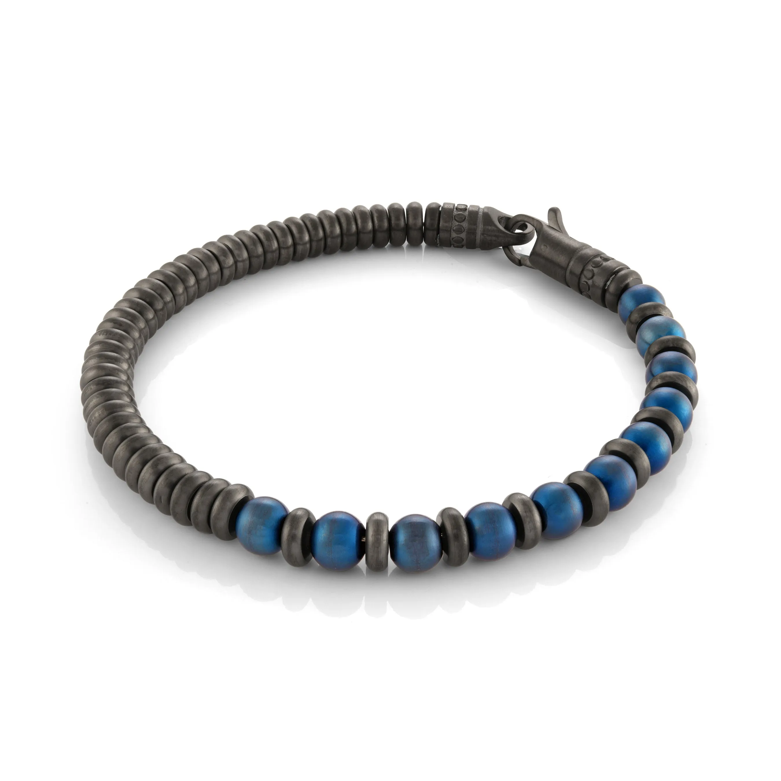 Hybrid Beaded & Steel Bracelet 6mm
