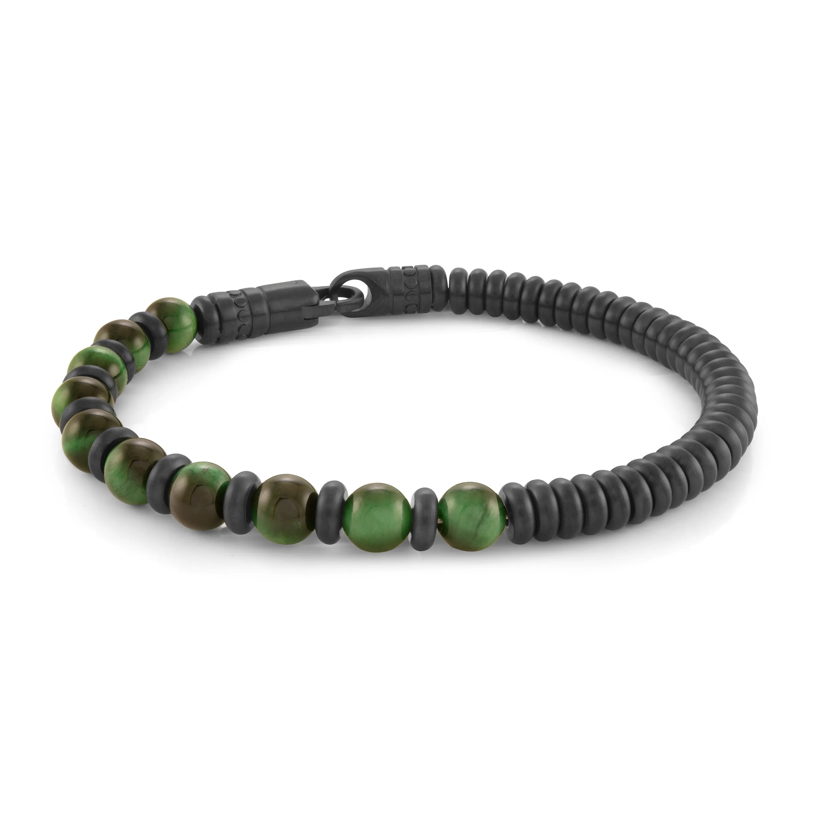 Hybrid Beaded & Steel Bracelet 6mm