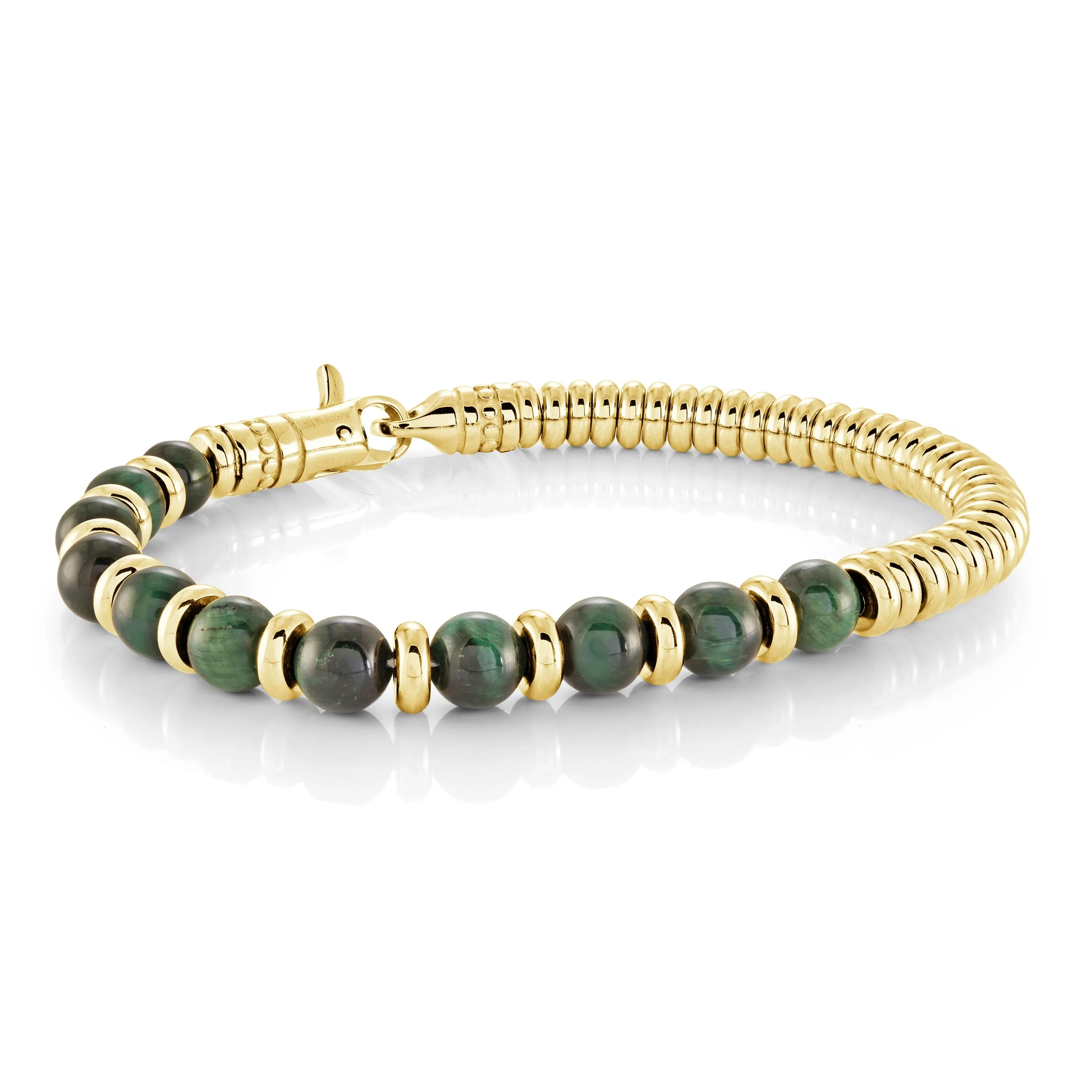 Hybrid Beaded & Steel Bracelet 6mm