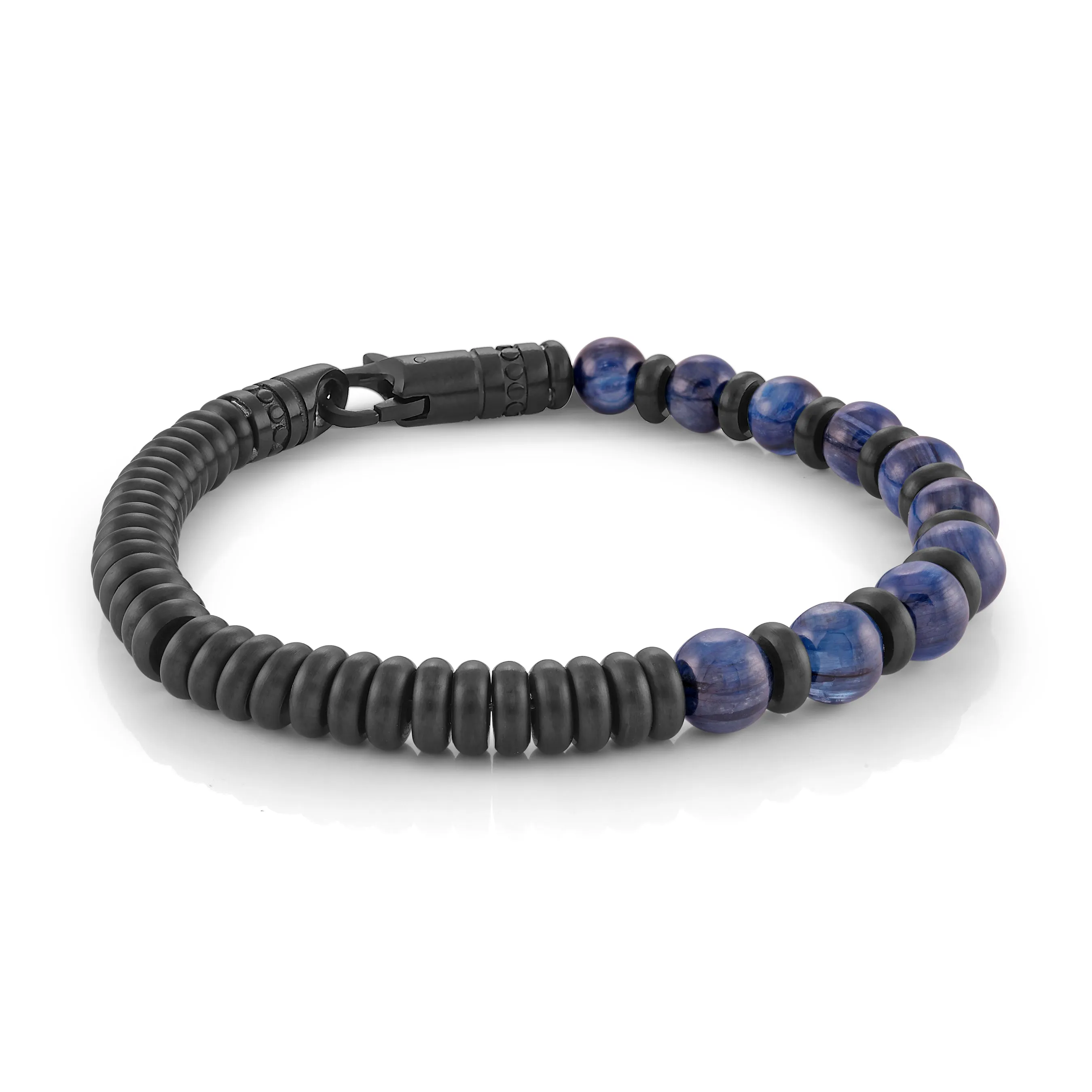 Hybrid Beaded & Steel Bracelet 6mm