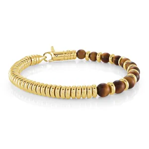 Hybrid Beaded & Steel Bracelet 6mm
