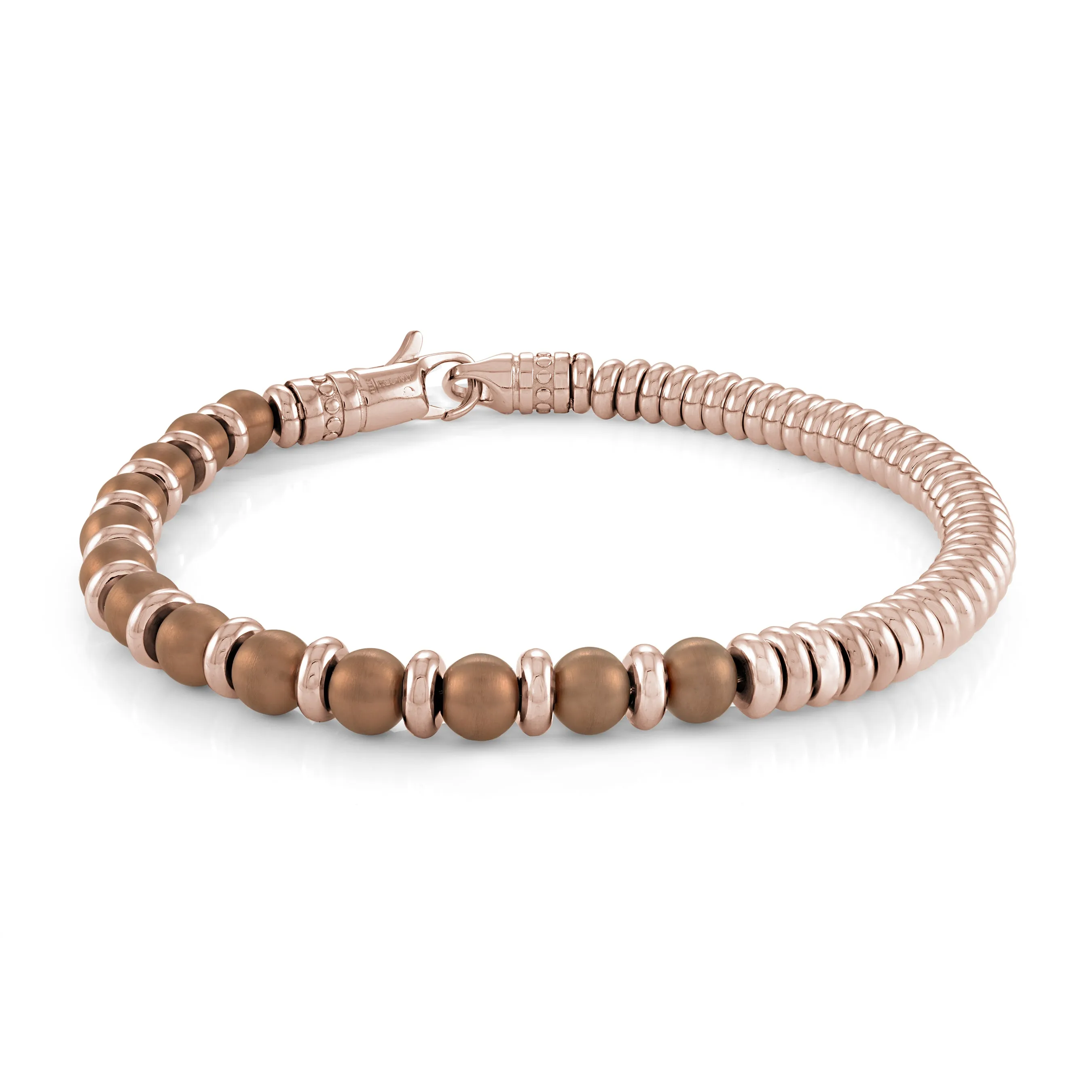 Hybrid Beaded & Steel Bracelet 6mm