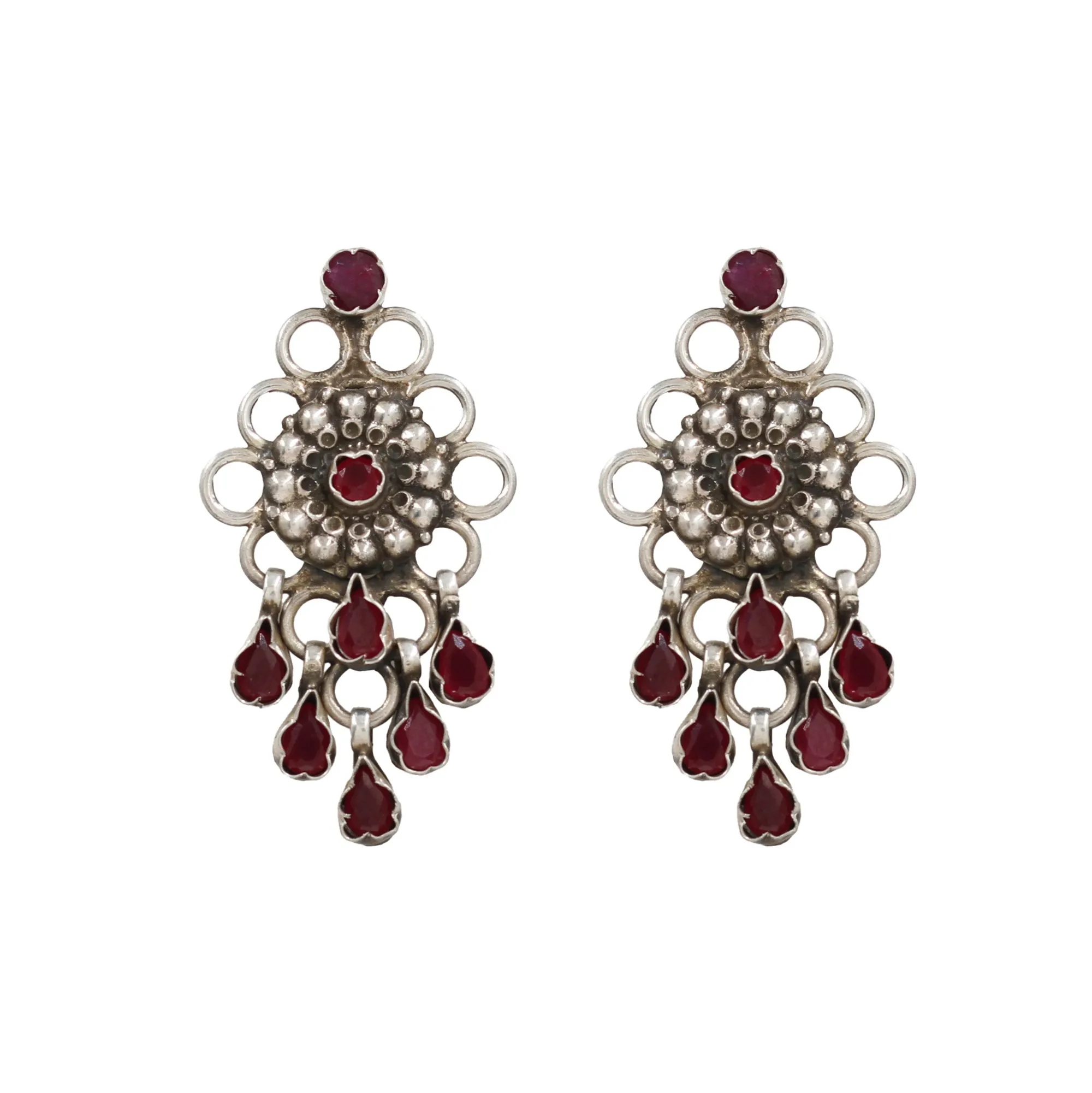 Infinite Charm: Handcrafted Silver Earring by Sangeeta Boochra