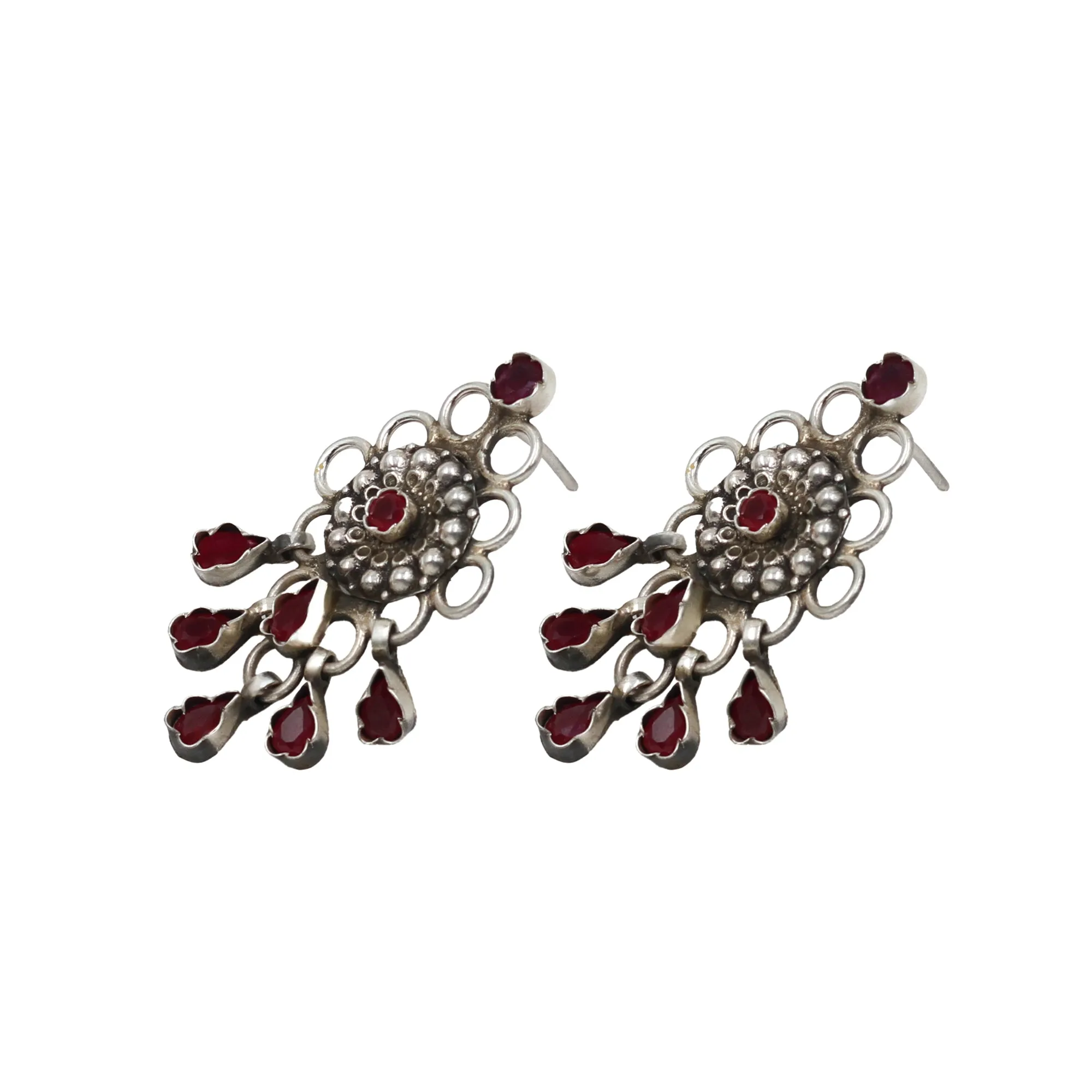 Infinite Charm: Handcrafted Silver Earring by Sangeeta Boochra