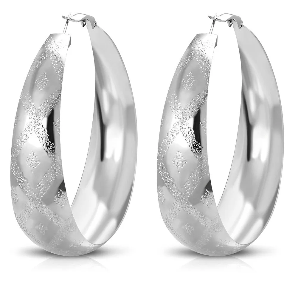 Inscripted Bold Hoops