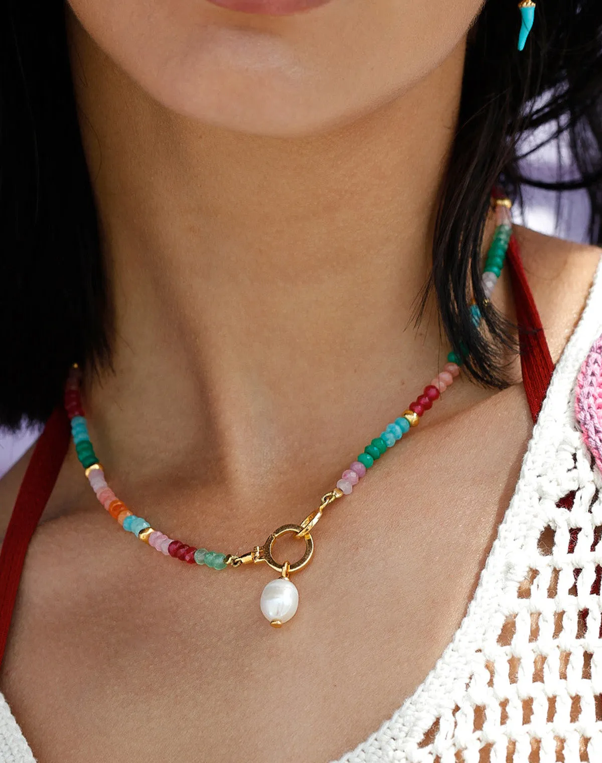 Iris Necklace in Gold