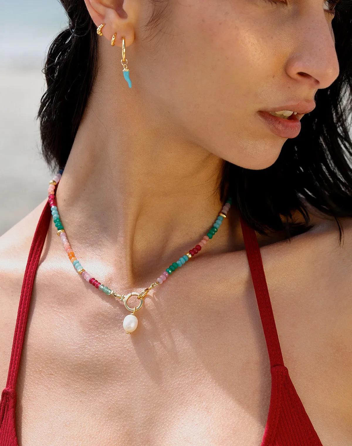 Iris Necklace in Gold