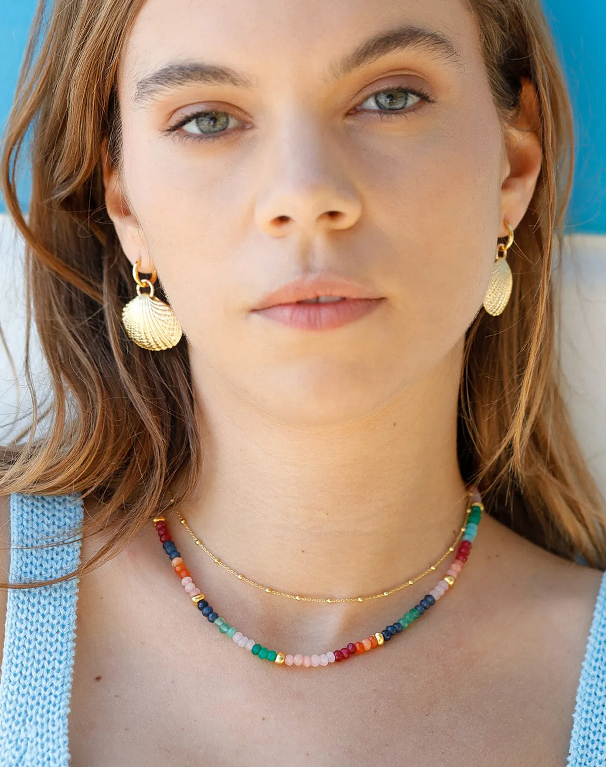 Iris Necklace in Gold