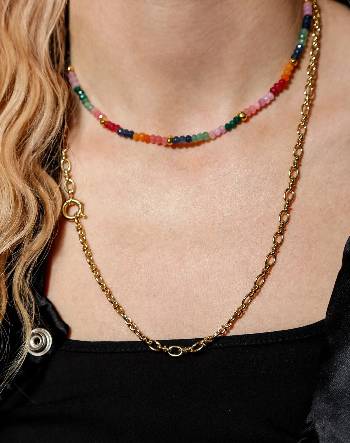 Iris Necklace in Gold