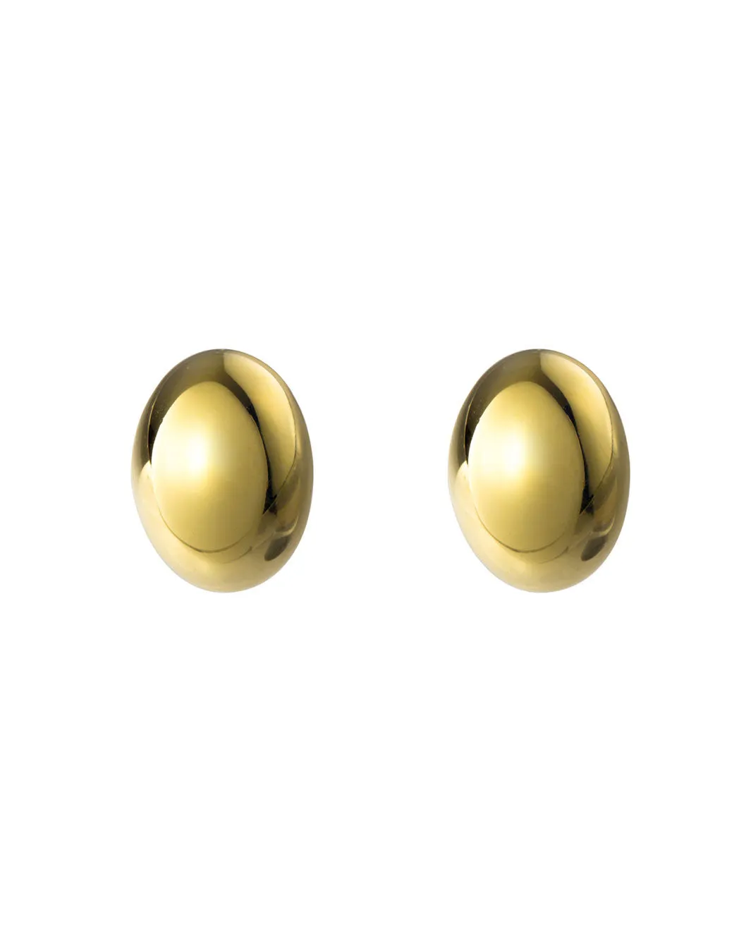 Ivanna Oval Dome Stud Earrings