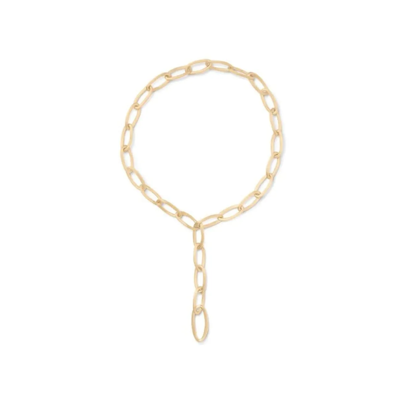 Jaipur 18K Yellow Gold Oval Link Convertible Lariat Necklace