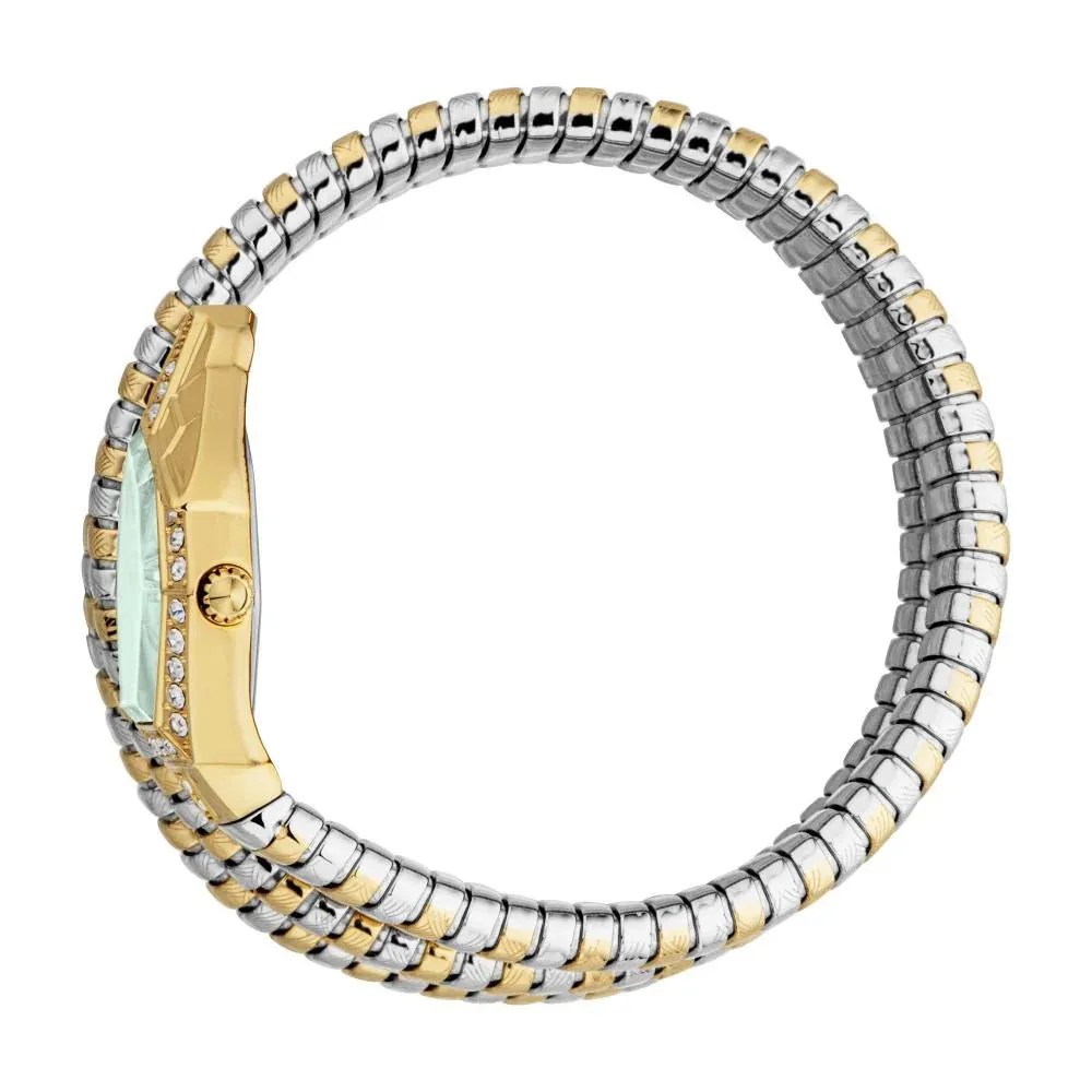 Just Cavalli Mesmerizing Ladies  Green Dial Snake Shape Watch