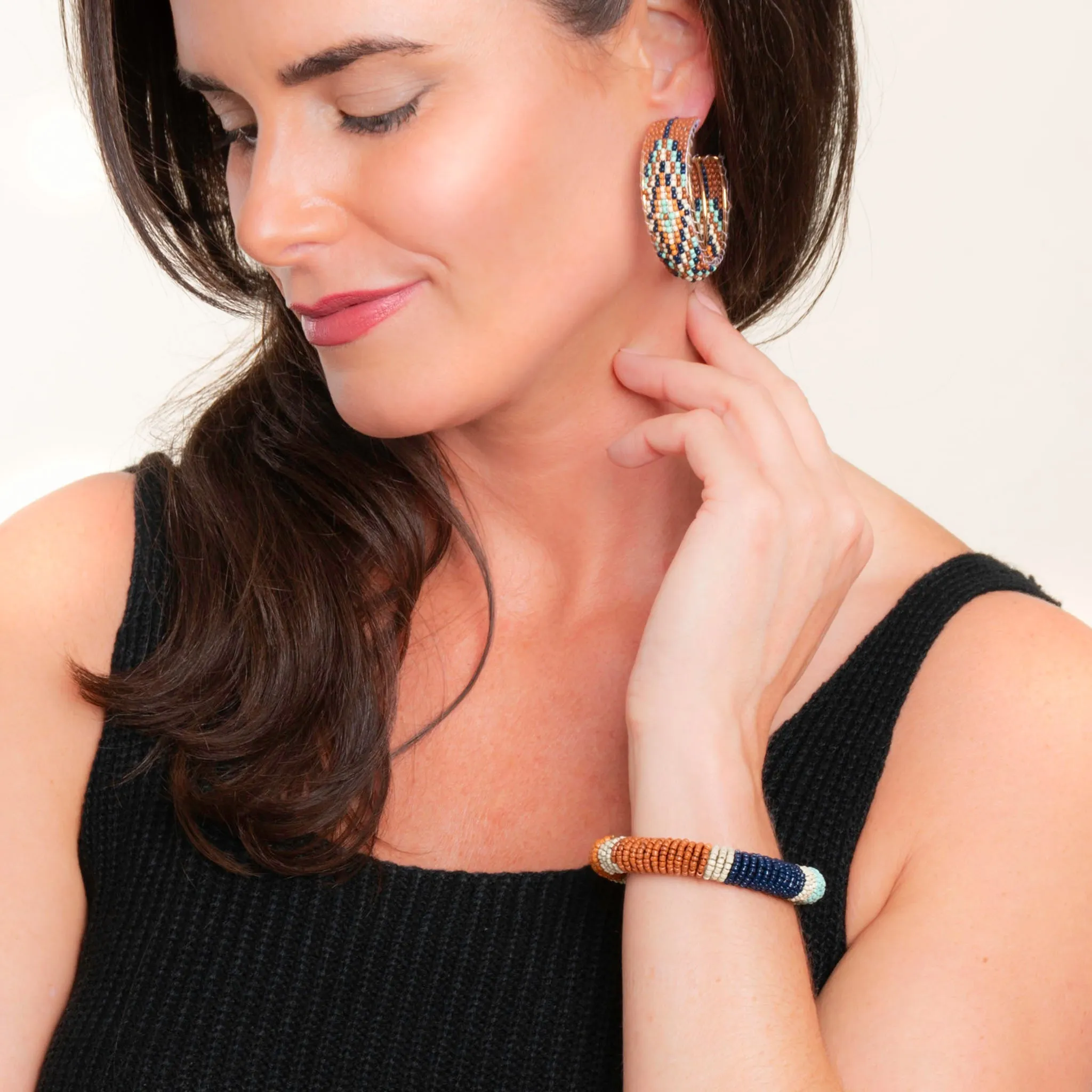 Kalea Elastic Seed Bead Bracelet