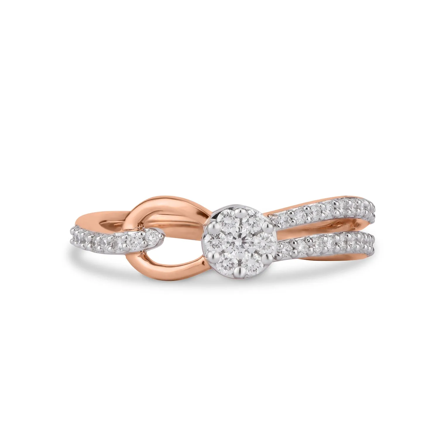 Knotted  Diamond Ring