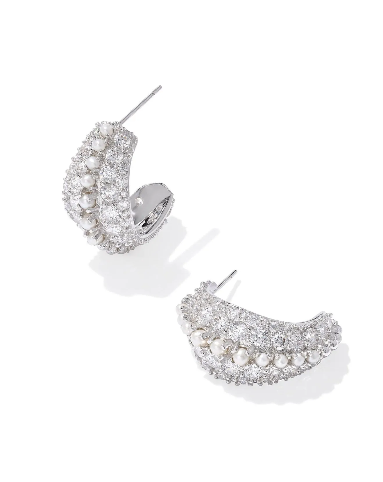 Krista Hoop Earrings - Silver