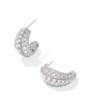 Krista Hoop Earrings - Silver