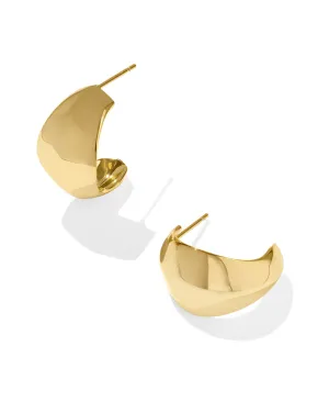 Krista Metal Hoop Earring - Gold