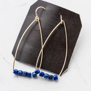 Lapis Petite Cubist Earrings