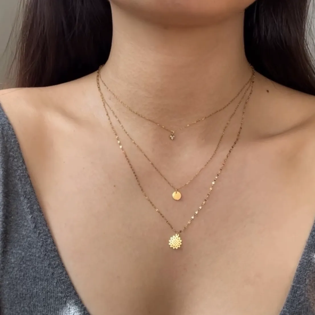 Layered Necklace: Intricate (3 Layers)