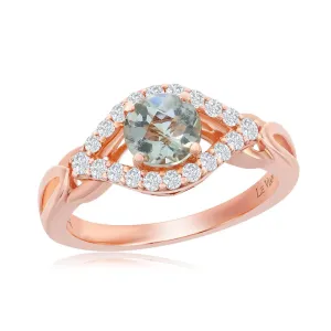 Le Vian Round Cut Mint Julep Quartz Ring