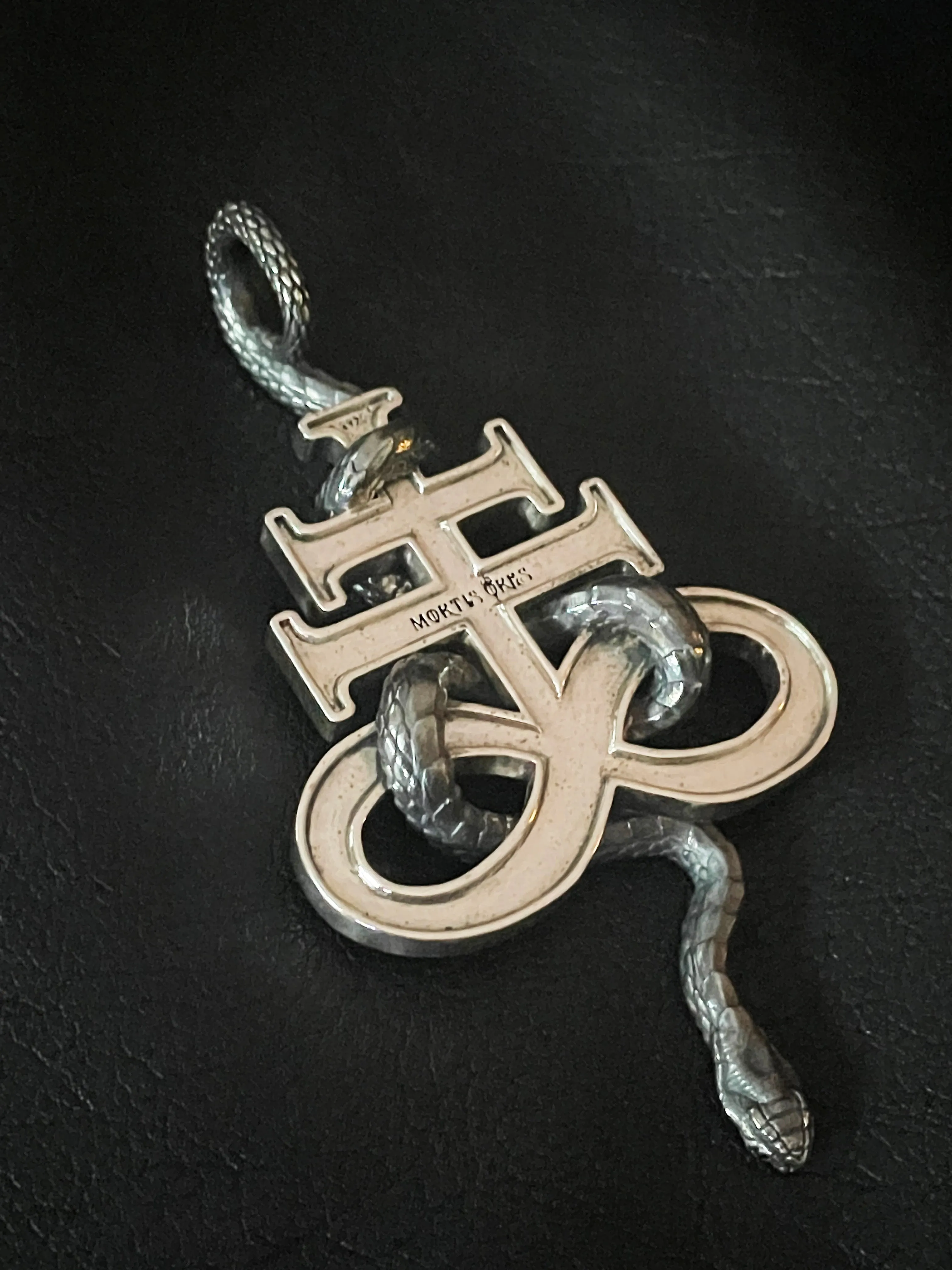Leviathan Cross Snake Pendant