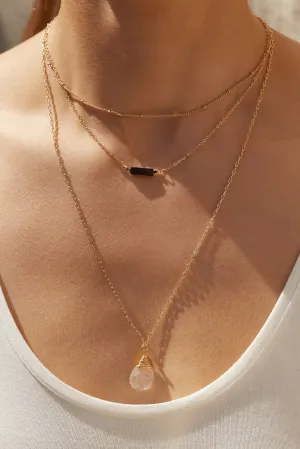 Louche Sedona 3 Strand Gemstone Necklace