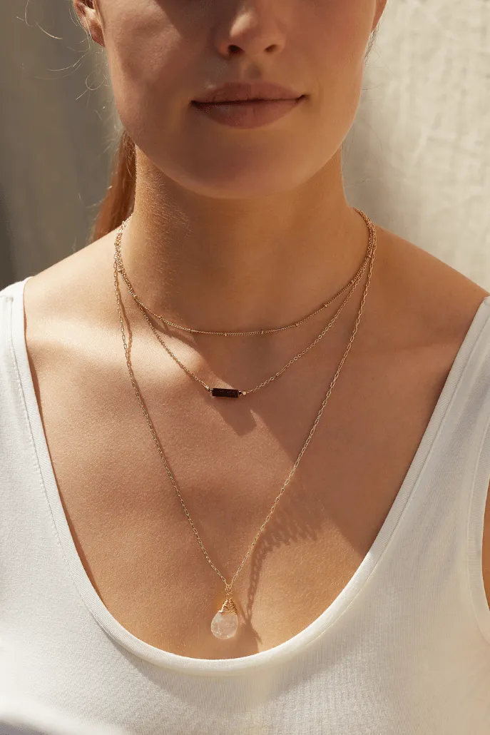 Louche Sedona 3 Strand Gemstone Necklace