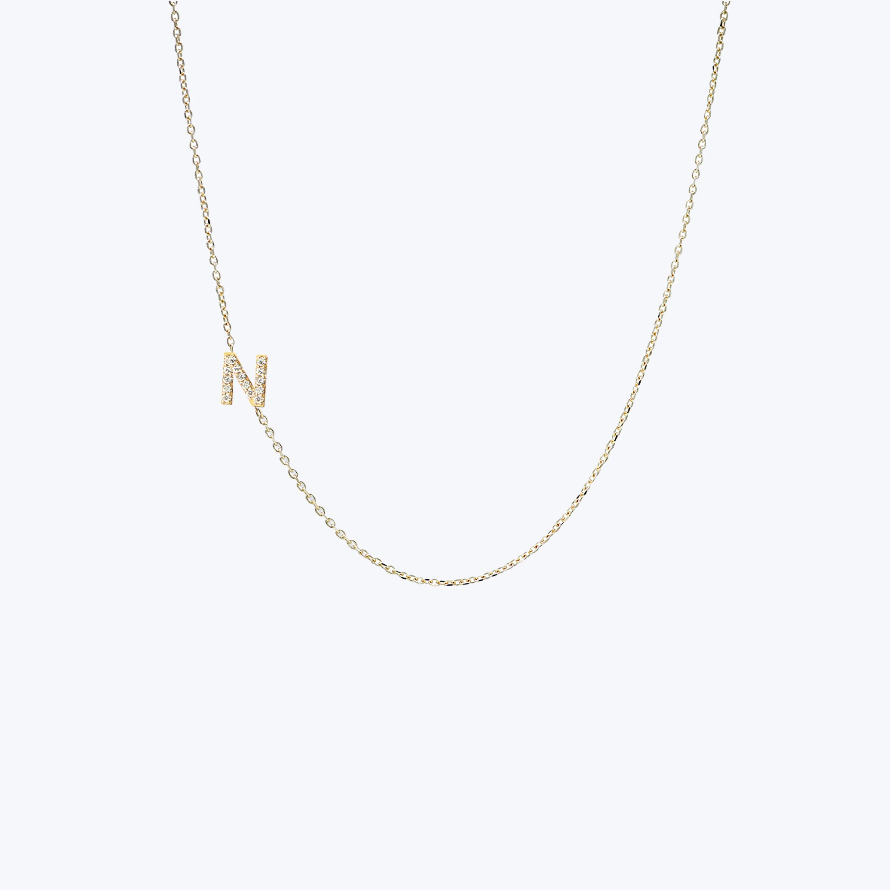 Love Letter Pavé Initial Necklace