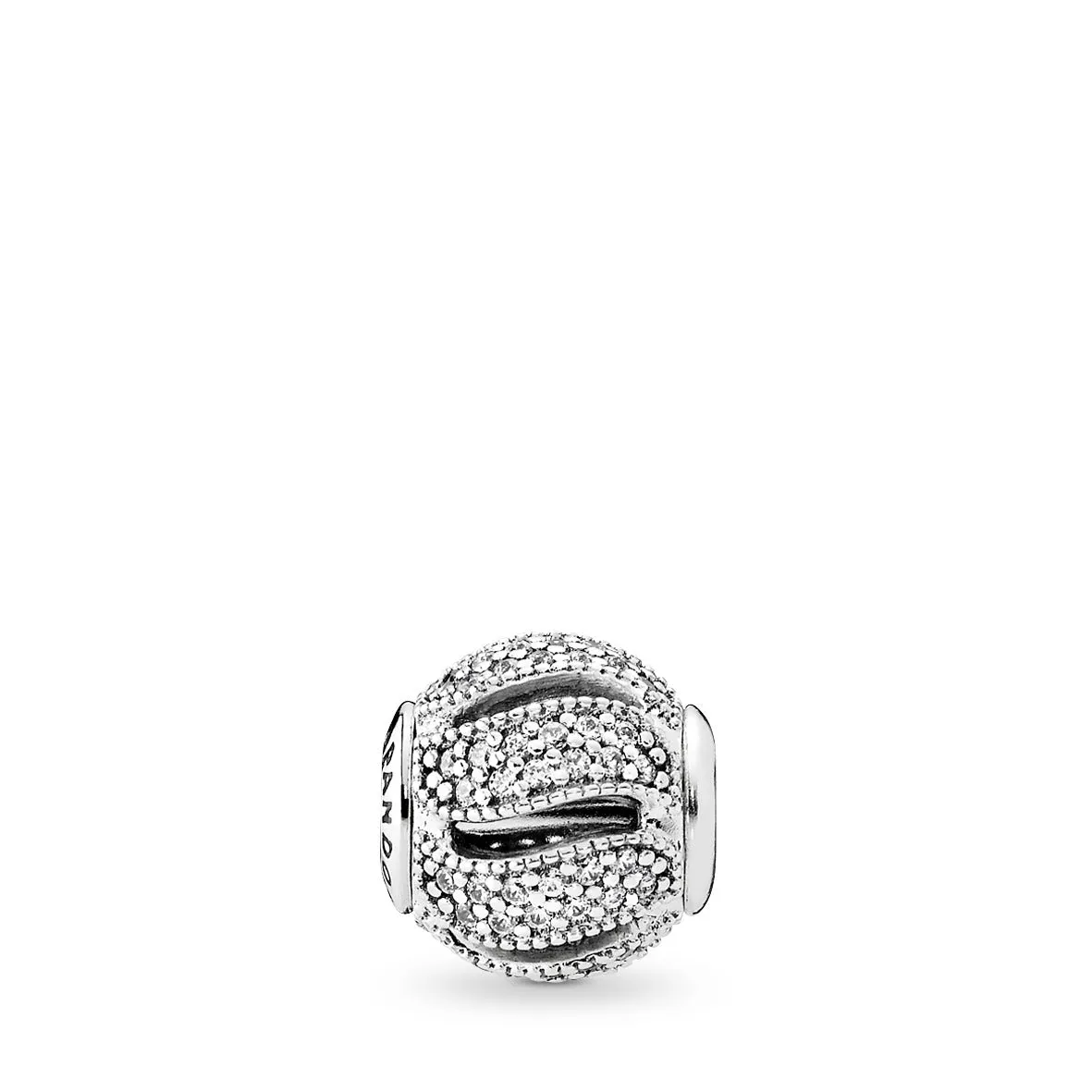 LOYALTY ESSENCE COLLECTION charm in silver with clear cubic zirconia