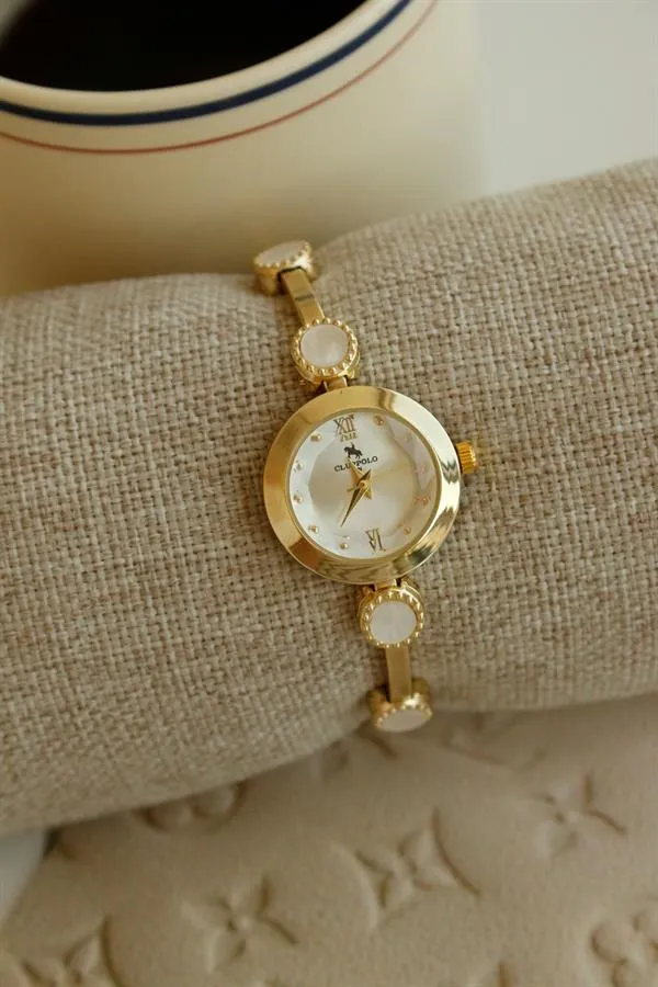 <tc>Montre bracelet pour femme Myla Gold en métal</tc>