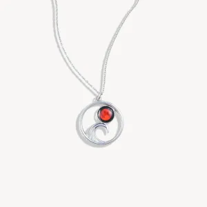 Lunar Eclipse Tide Necklace in Stainless Steel