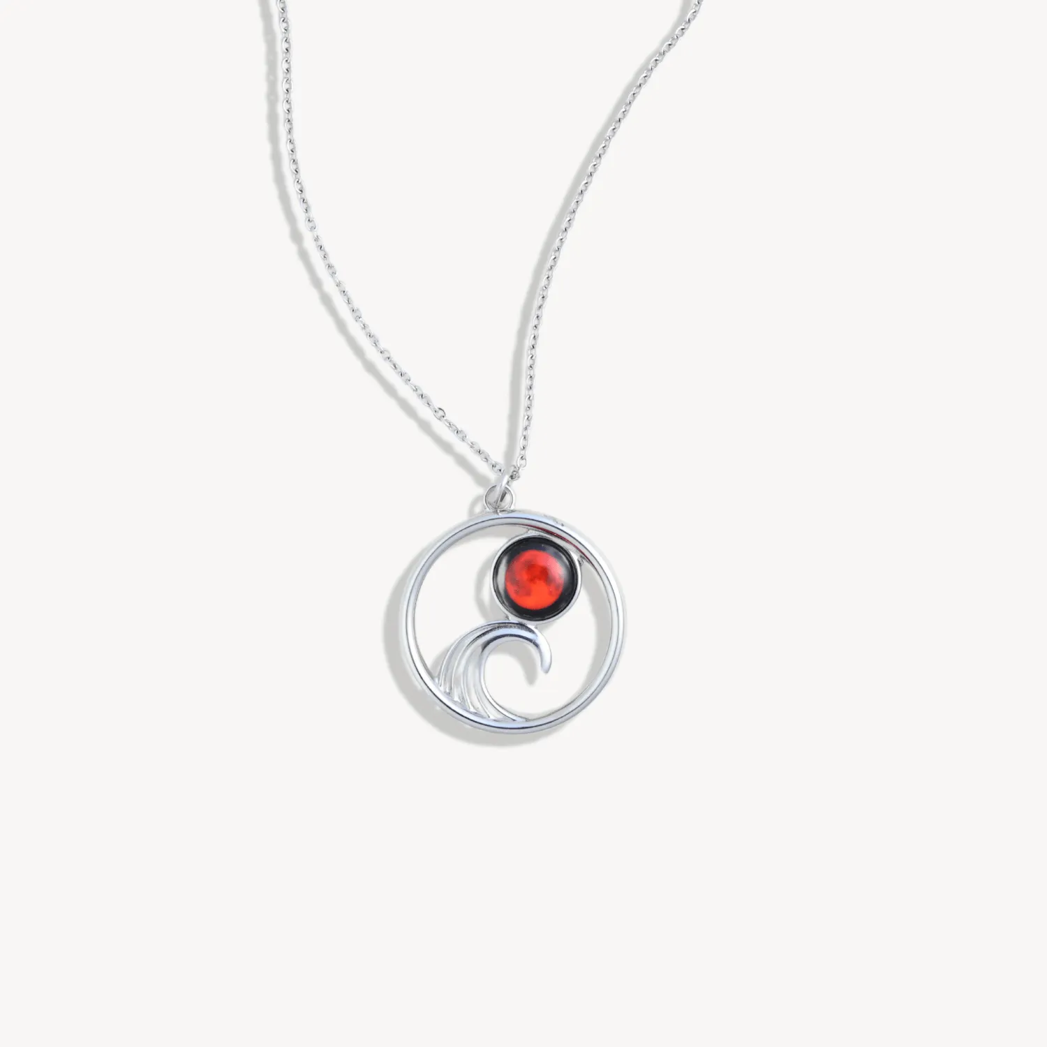 Lunar Eclipse Tide Necklace in Stainless Steel