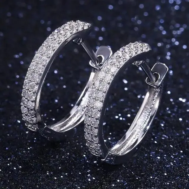 Luxurious 925 Sterling Silver Pink Drop Stud Earings For Women And Girls Sparkling Jewelry Gift For Ladies