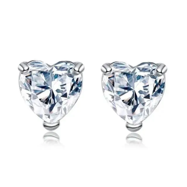 Luxurious 925 Sterling Silver Pink Drop Stud Earings For Women And Girls Sparkling Jewelry Gift For Ladies