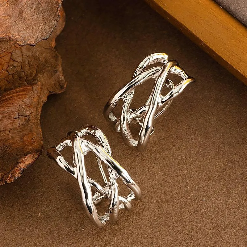 Luxurious Abstract Earrings - Fluffy