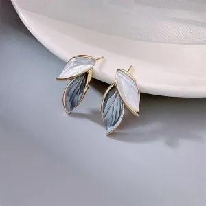 Luxurious hand-painted enamel earrings Lucky Wings