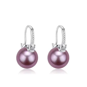 Luxurious Pearl Bucket-Shaped Earrings