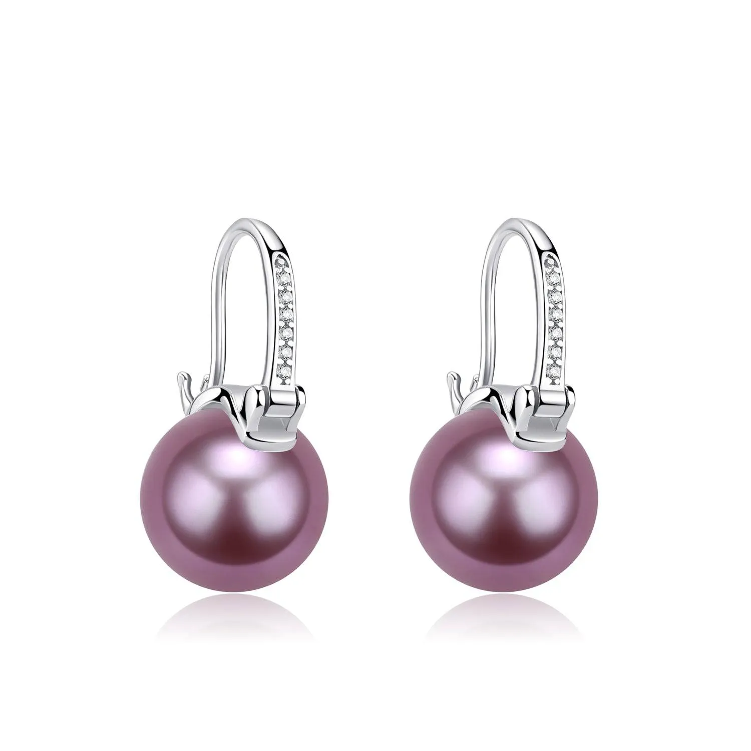 Luxurious Pearl Bucket-Shaped Earrings