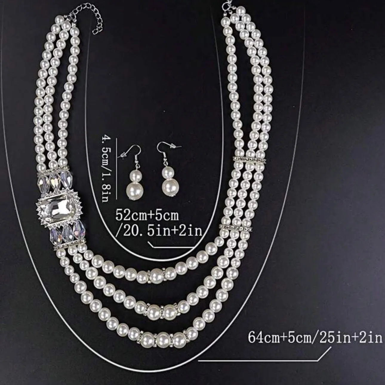 Luxurious Pearls Jewelry Set