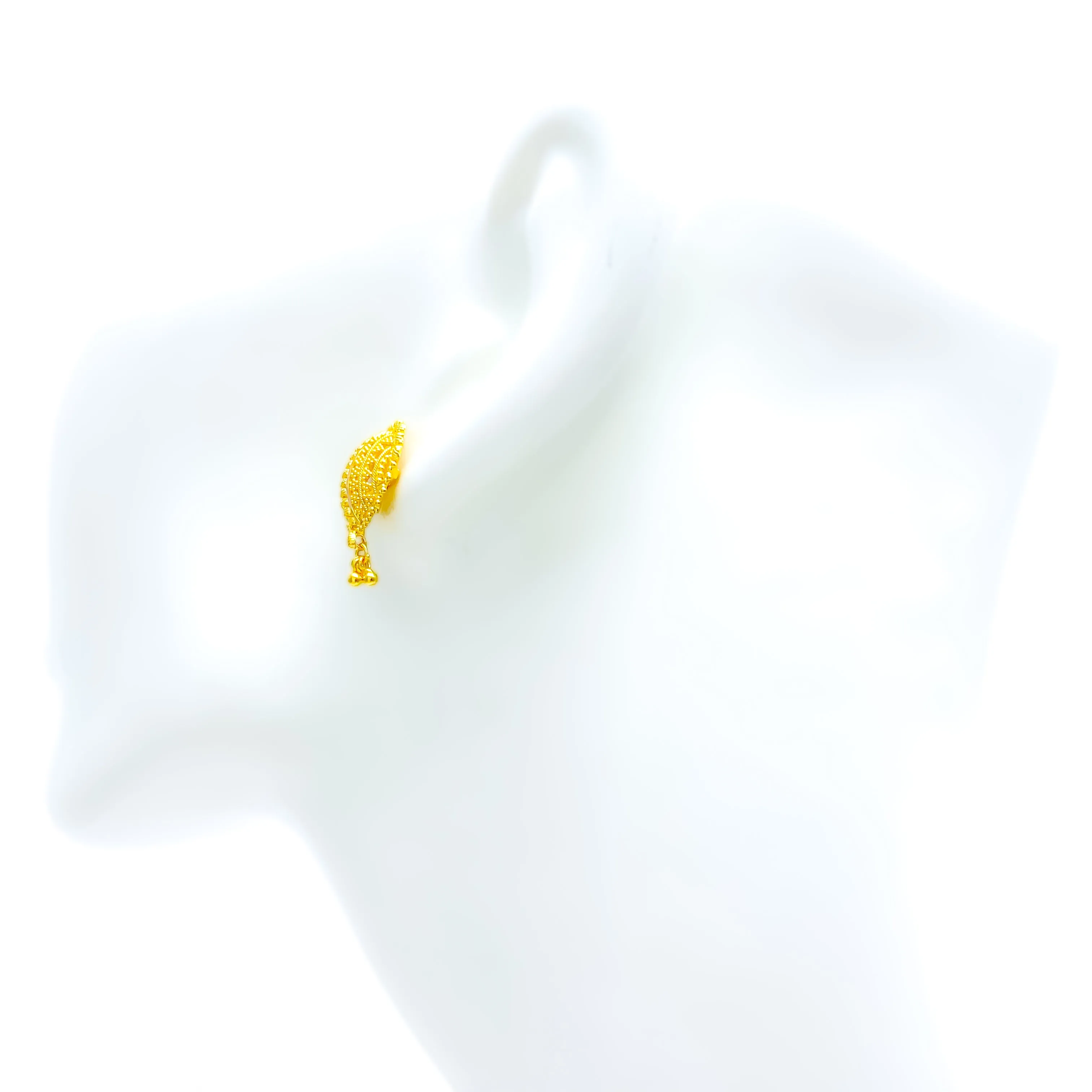 Luxurious Round 22k Gold Earrings