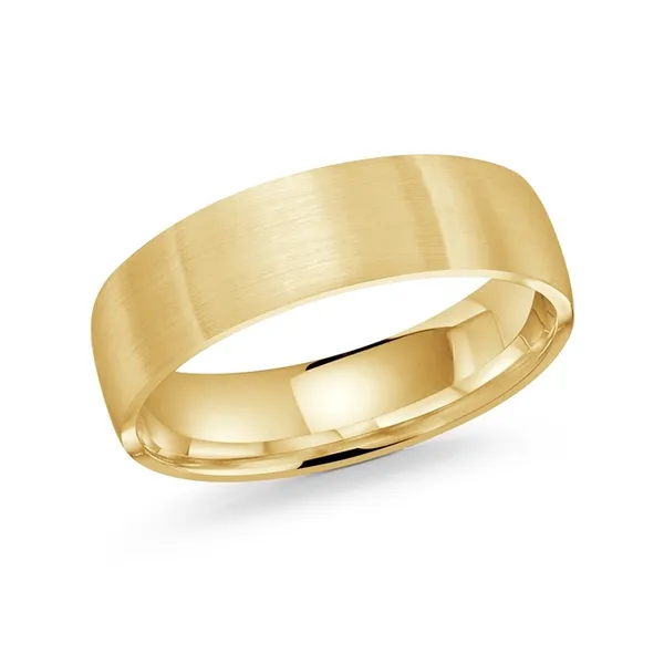 Malo (10K, 14K) Gold (6mm) Brushed Centre Wedding Band