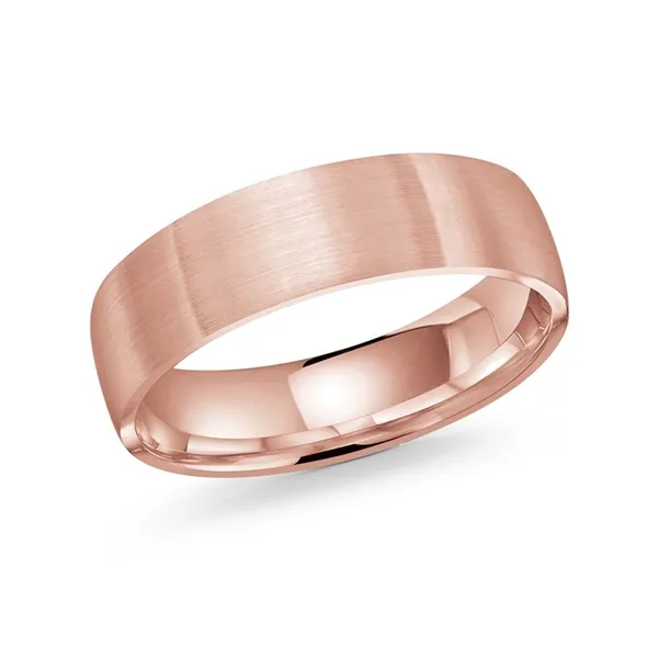 Malo (10K, 14K) Gold (6mm) Brushed Centre Wedding Band