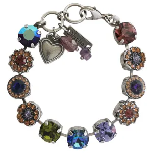 Mariana "Penelope" Silver Plated Lovable Rosette Crystal Bracelet, 4084 1089