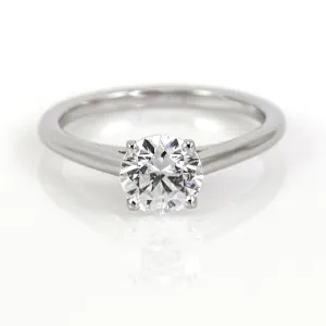 Mark Patterson Platinum 4-Prong Solitaire Semi-Mount Engagement Ring (Setting Only)