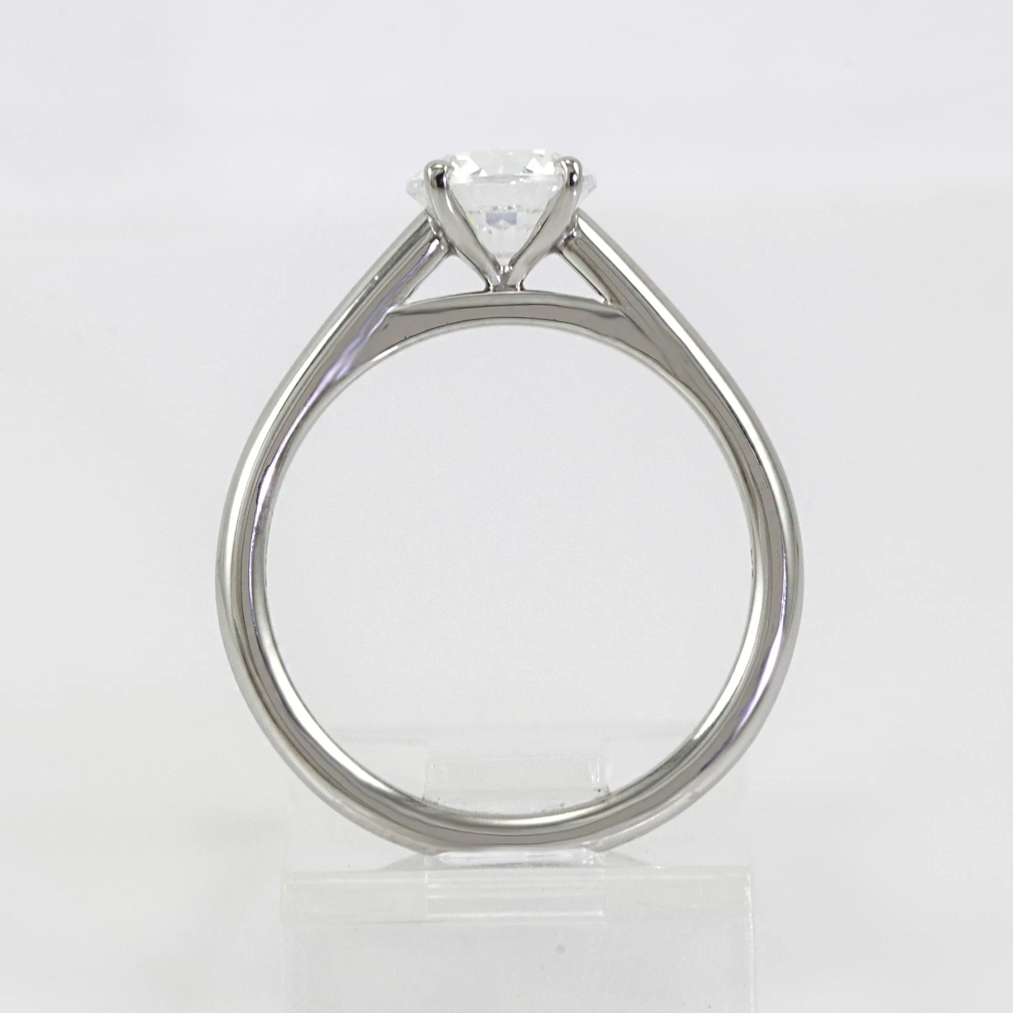 Mark Patterson Platinum 4-Prong Solitaire Semi-Mount Engagement Ring (Setting Only)