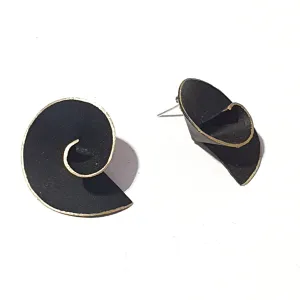 Matt Swirl Earrings in various colours