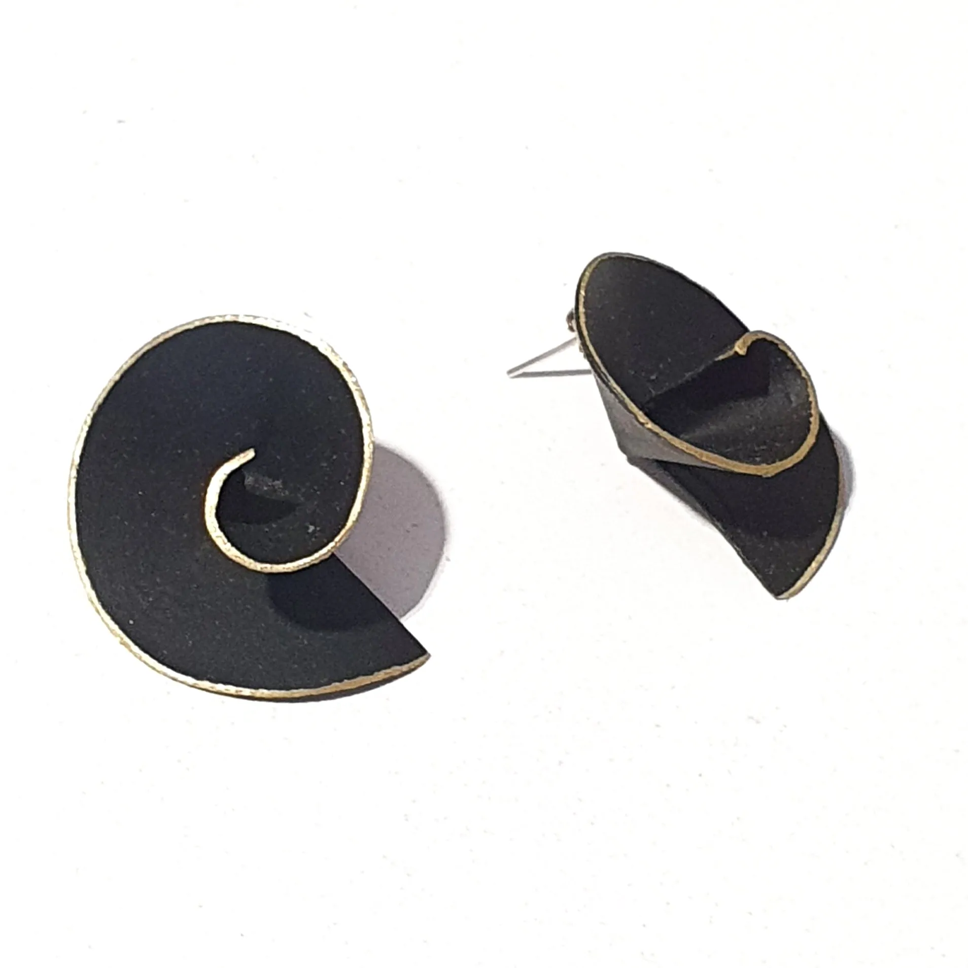 Matt Swirl Earrings in various colours