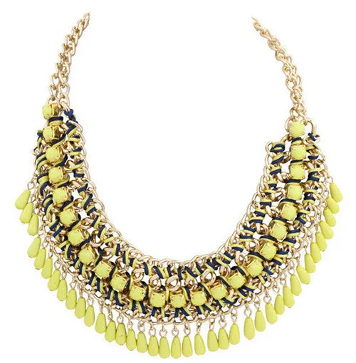 Maxi Necklace Women Bohemian Droplet Statement Necklaces & Pendants Choker Necklace Jewelry Collares Collier Femme Biijoux