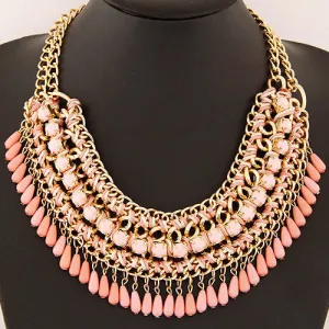 Maxi Necklace Women Bohemian Droplet Statement Necklaces & Pendants Choker Necklace Jewelry Collares Collier Femme Biijoux