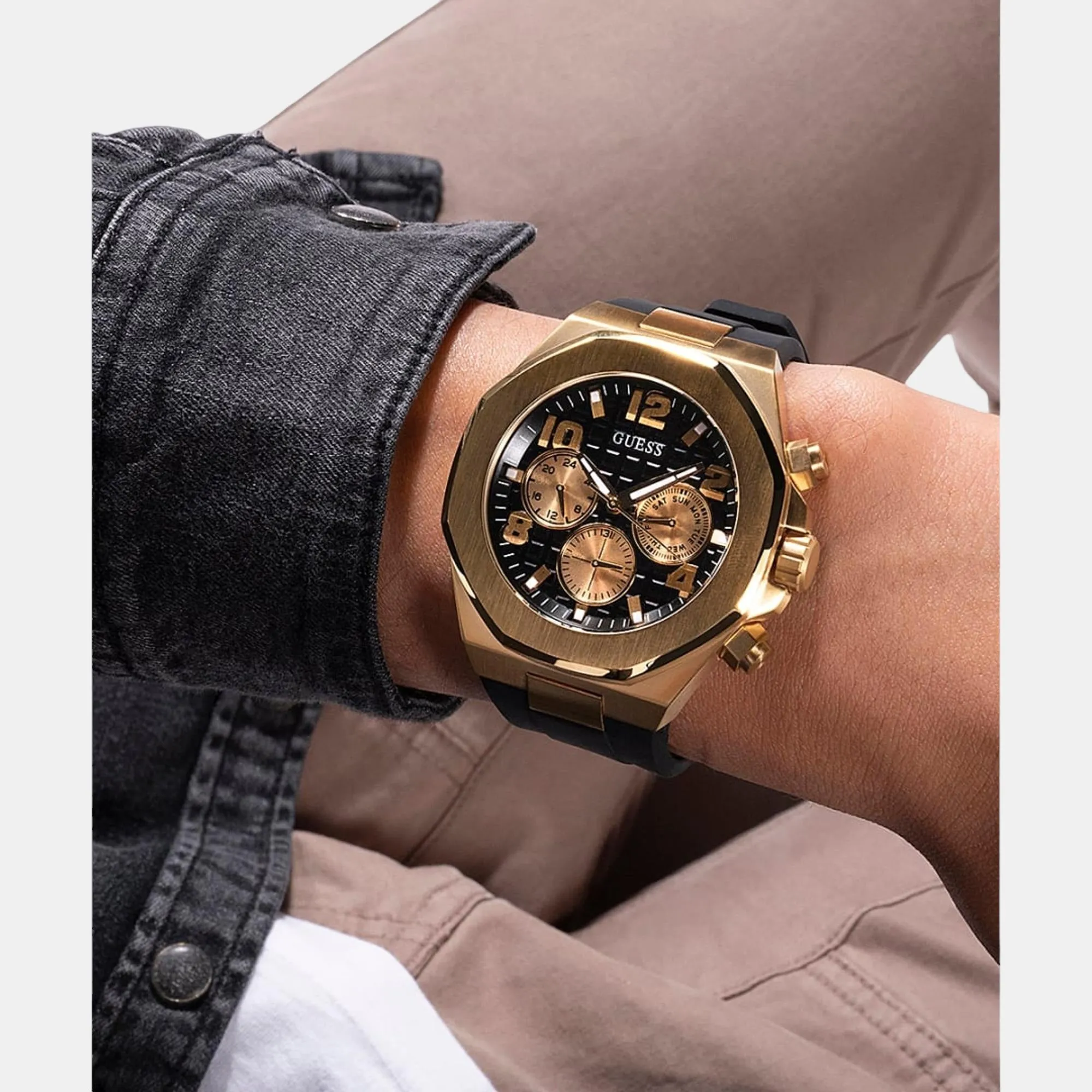 Men Silicone Chronograph Watch GW0583G2